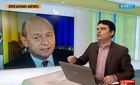 Radu Tudor: Pun nervozitatea lui Băsescu pe seama faptului că este înnebunit că trebuie să plece