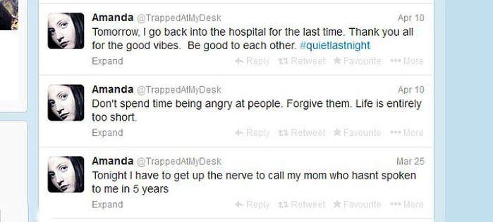 "Fiţi buni unii cu alţii". Mesajul sfâşietor postat de această tânără pe Twitter în ziua morţii sale 243902