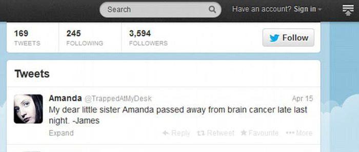 "Fiţi buni unii cu alţii". Mesajul sfâşietor postat de această tânără pe Twitter în ziua morţii sale 243903