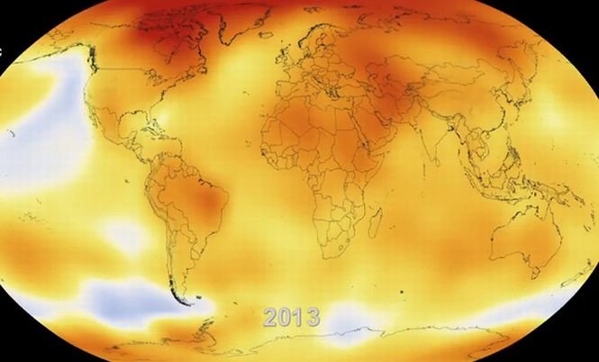NASA: Tendinţa de încălzire a planetei nu poate fi negată. Anul 2013, unul dintre cei mai calzi de când s-au început măsurătorile