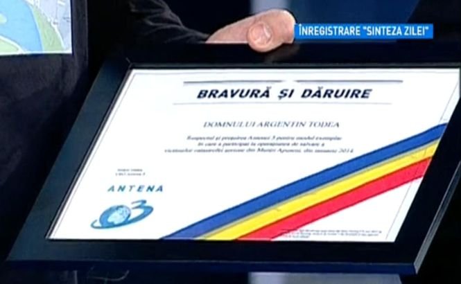 Antena 3 a oferit diplome de onoare şi curaj pentru eroii salvatori din Munţii Apuseni