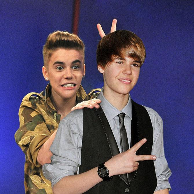 Vedete ieri şi azi. Au călătorit în trecut şi "s-au pozat" cu versiunea lor mai tânără 245367