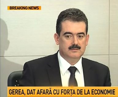  Andrei Gerea, fostul Ministrul al Economiei, şi-a prezentat activitatea după ce a fost demis