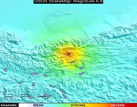 Cutremur cu magnitudinea 6,8 în vestul Chinei. Experţii se aşteaptă la pagube limitate