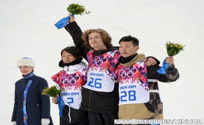 Elveţianul Iouri Podladtchikov a cucerit titlul olimpic în proba de halfpipe a concursului de snowboard