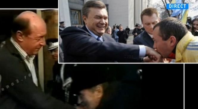 Asemănări între preşedintele Băsescu şi preşedintele Ianukovici
