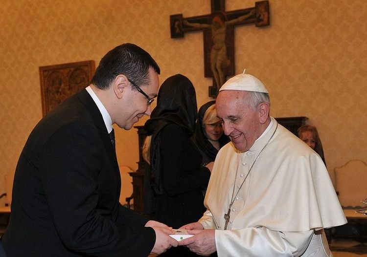 UPDATE. Victor Ponta, primit de Papa Francisc, la Vatican