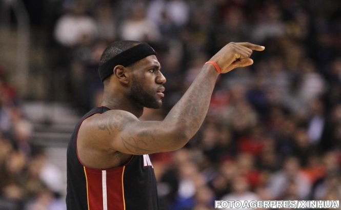 Record al carierei pentru LeBron James. Starul lui Miami Heat a marcat 61 de puncte într-un meci