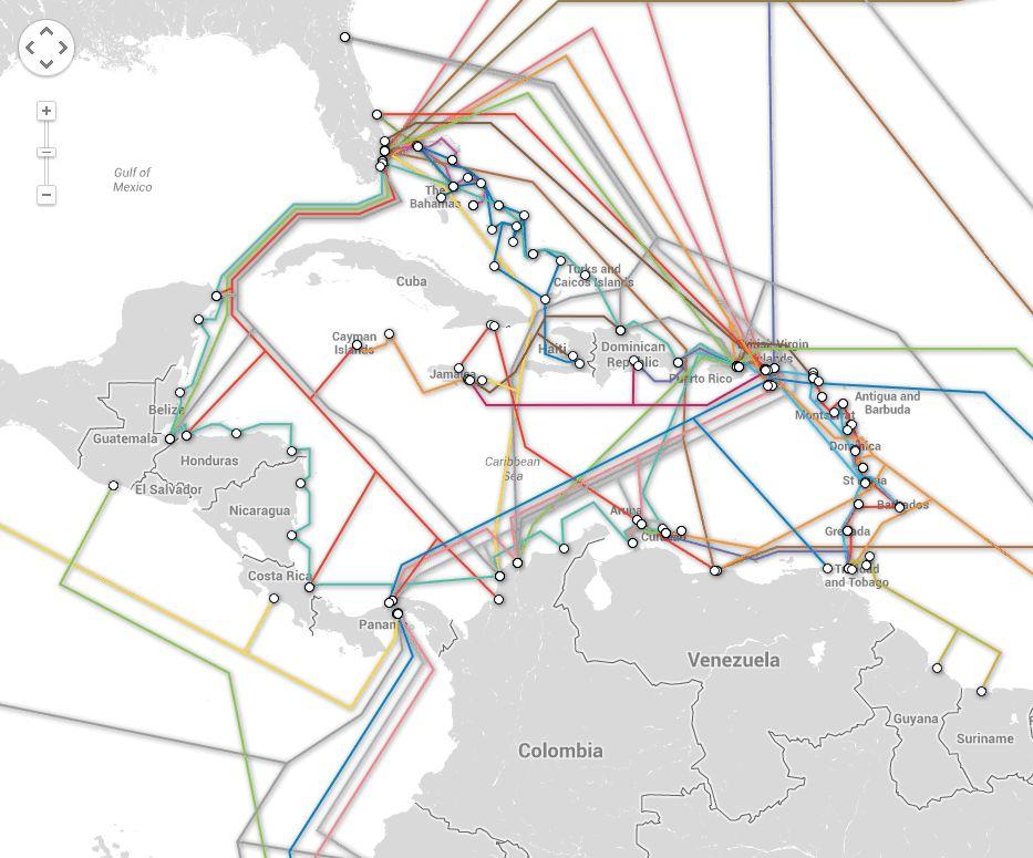 INEDIT: Harta reţelei de cabluri submarine care formează INTERNETUL de astăzi  250807
