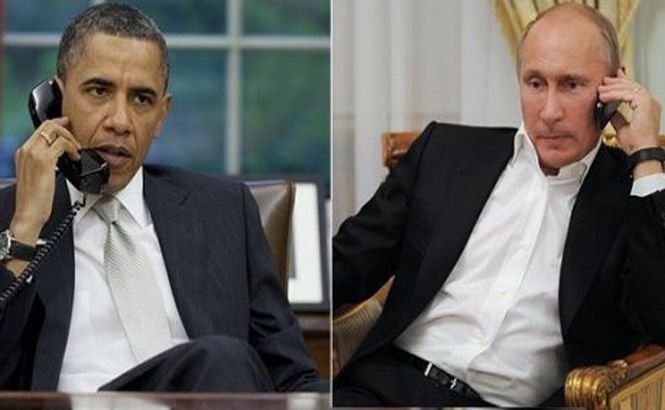 Haz de necaz! &quot;Tonight Show&quot; a difuzat convorbirea dintre Obama şi Putin, pe marginea situaţiei din Crimeea