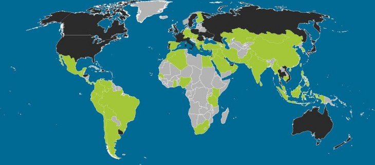 Cum arată harta lumii, în funcţie de utilizatorii Android sau iOS