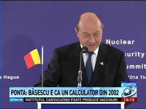 Băsescu and  Ponta, disputes on the Chinese investments topic. „The President is like a 2002 computer