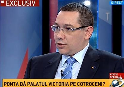 Ponta: Voi candida doar dacă nu cred că un preşedinte care este parte din planul USL poate câştiga
