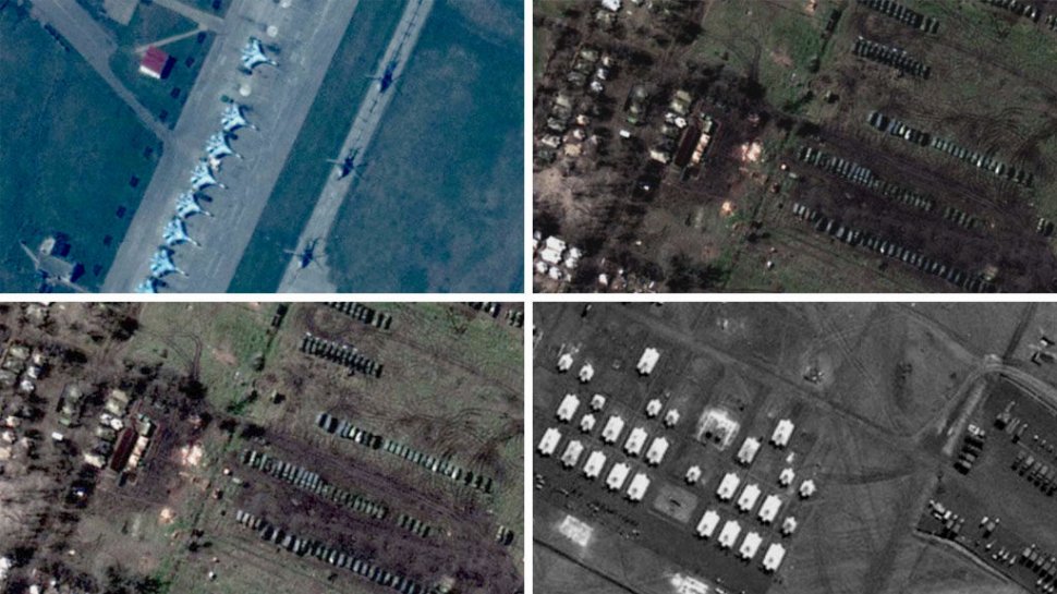 Imaginile publicate de NATO care demonstrează că Rusia a mobilizat &quot;efective masive&quot; la frontiera cu Ucraina