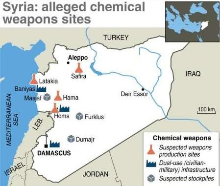 Siria a evacuat aproape două treimi din armele sale chimice