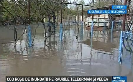 Situaţie DRAMATICĂ în Teleorman: Zeci de persoane au fost EVACUATE