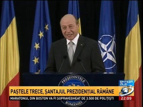 Daily Summary: Easter goes by, presidential blackmail stays. The criminal investigation file of Traian Băsescu has been suspended