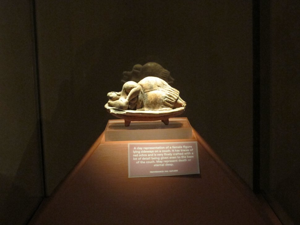 Sculpturi preistorice la Muzeul de Arheologie din Valletta