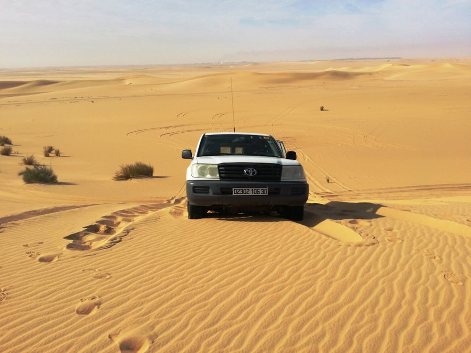Off road de vis in Sahara!
