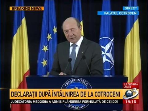 Băsescu: In Ukraine there is a serious risk of federalization. Putin should keep his word