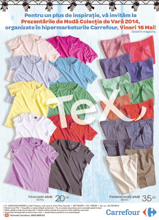 (P) Noua colecție de vară TeX 2014, în hipermarketurile Carrefour din ţară 259302
