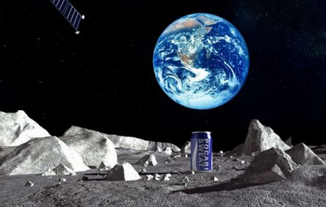O cutie cu o băutură carbogazoasă va fi trimisă pe Lună. Cum arată prima reclamă în spaţiu