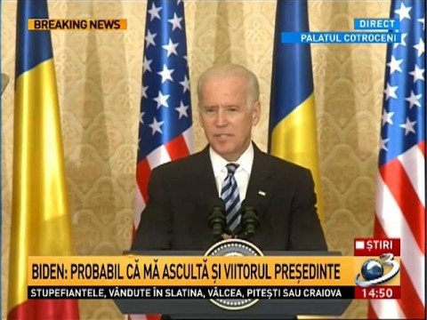 Joe Biden, the speech at the end of his visit to Romania: I might be addressing the future president