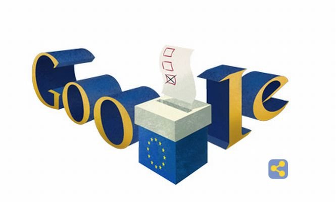 Google marchează alegerile europarlamentare printr-un nou logo