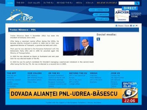 Daily Summary. The proof about the  PNL-Udrea-Băsescu alliance