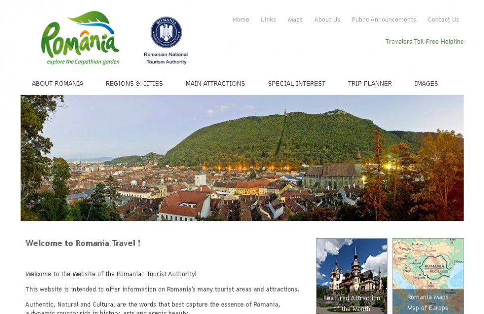Primul portal OFICIAL de turism al României. Ce informaţii conţine romania.travel