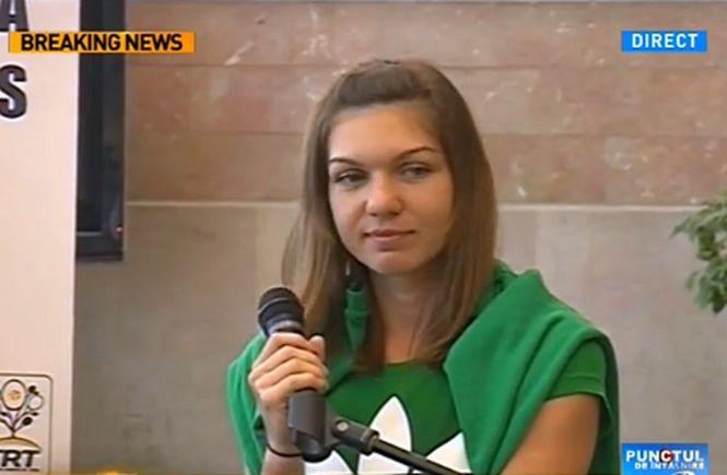 Simona Halep, primele declaraţii după revenirea în ţară. &quot;Mulţumesc din suflet românilor care m-au susţinut. Îmi pare bine că sunt din România&quot;