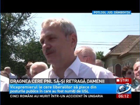 Dragnea asks the PNL to withdraw its men appointed by the USL