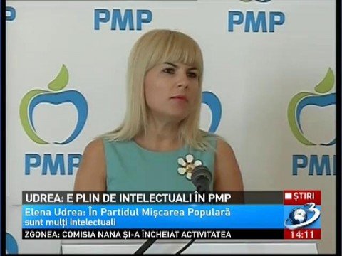 Udrea replies to Baconschi: The PMP is full of intellectuals. He got upset for having lost the vice president position