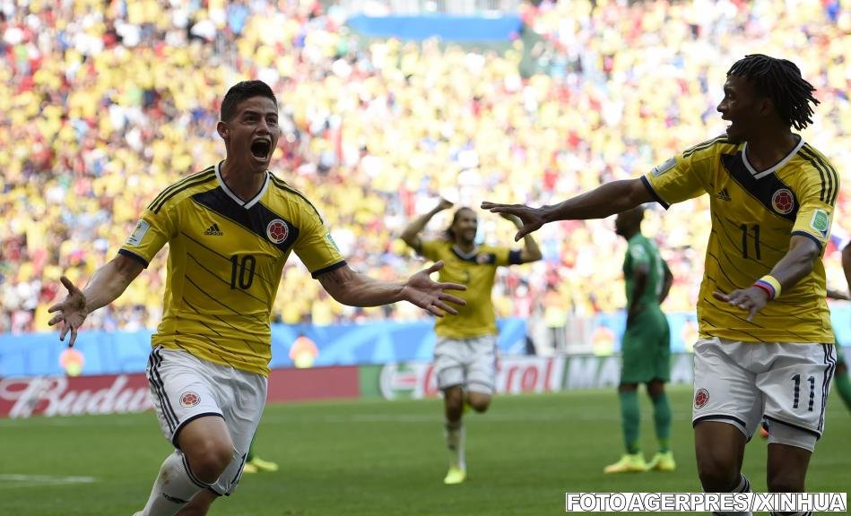 Columbia învinge Coasta de Fildeş cu 2-1 şi este aproape calificată în optimile de finală ale Cupei Mondiale