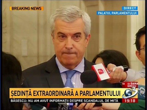 Tăriceanu: Parliament convenes Wednesday to vote on the declaration related to Basescu’s resignation