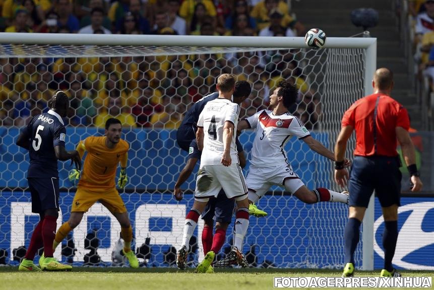 Germania este prima semifinalistă a Cupei Mondiale din Brazilia, după 1-0 cu Franţa