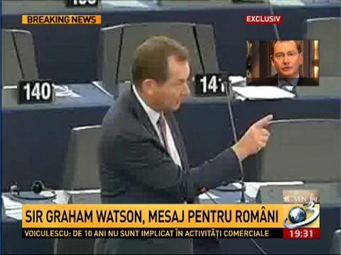 Sequential: Graham Watson, message for the Romanians 2 years after Traian Băsescu’s suspension