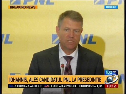 Klaus Iohannis, after being designated the PNL’s candidate in the presidential elections: Everybody will fight for our candidate!