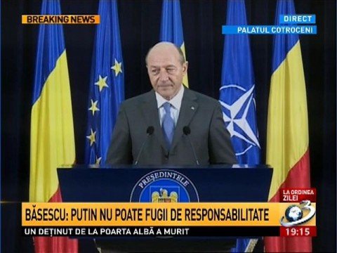 Traian Băsescu: It is time Europe placed the safety of its citizens first