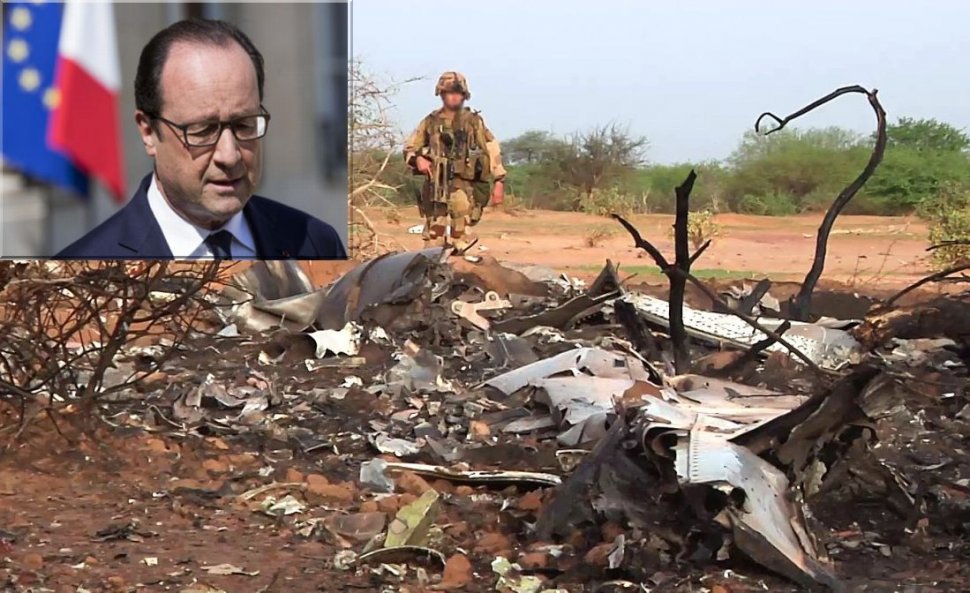 Franţa şi-a coborât toate drapelele în bernă, în semn de doliu pentru victimele avionului Air Algérie prăbuşit în Mali