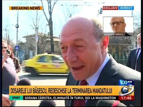 Adrian Ursu: Traian Băsescu has got full immunity. If you cannot investigate him, then how can you remove him from criminal prosecution?