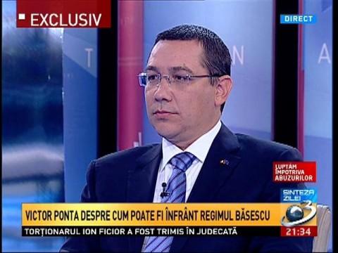 Ponta, about the stake in the presidential elections: Băsescu knows he will personally be liable before the law for the harm he has done