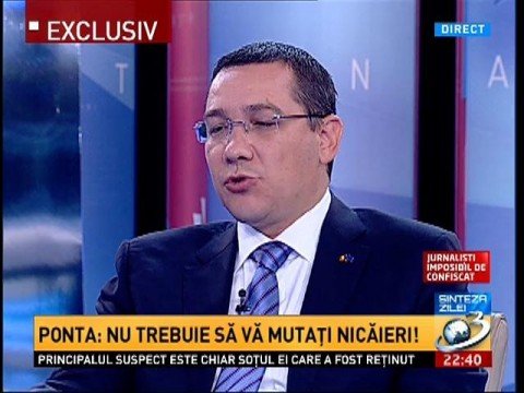 Ponta, message for Antena 3: You do not have to move anywhere. I take responsibility for what I say  