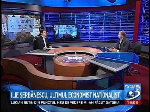 Meeting Point . Ilie Şerbănescu: Romania has lost control over the economy and it has become a colony 