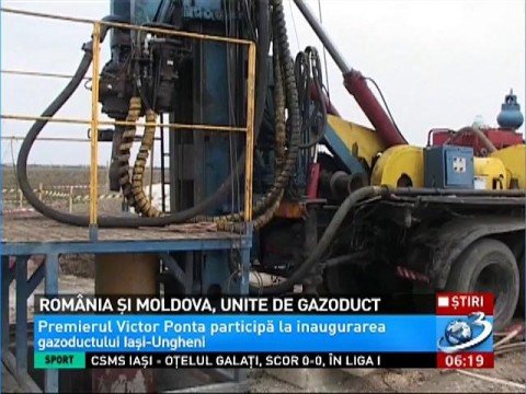 Two billion cubic meters of gas will pass through the pipeline Iasi Ungheni. Ponta  and Leancă will inaugurate the project 
