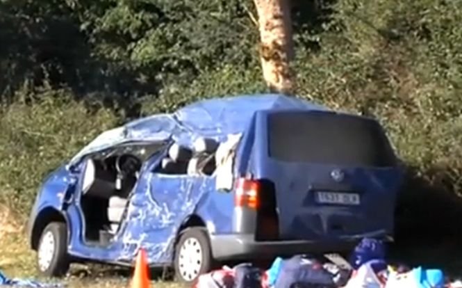 Tragedie românească în Spania. Un bărbat şi doi dintre copii au murit într-un grav accident rutier