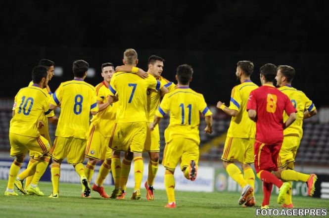Naţionala de tineret a României a revenit de la 1-3 şi a învins Muntenegru, în preliminariile Euro 2015