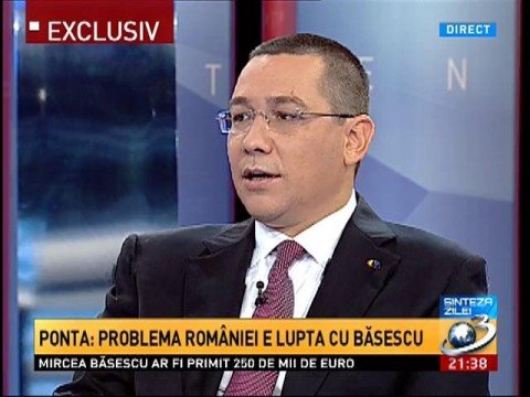 Victor Ponta, on the Daily Summary show: Romania’s problem is the fight against those who want to harm it. This entire system should disappear