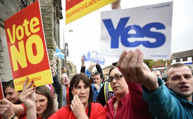 Ultimul exit-poll din Scoţia: 53% vor să rămână în Marea Britanie, 47% vor independenţa