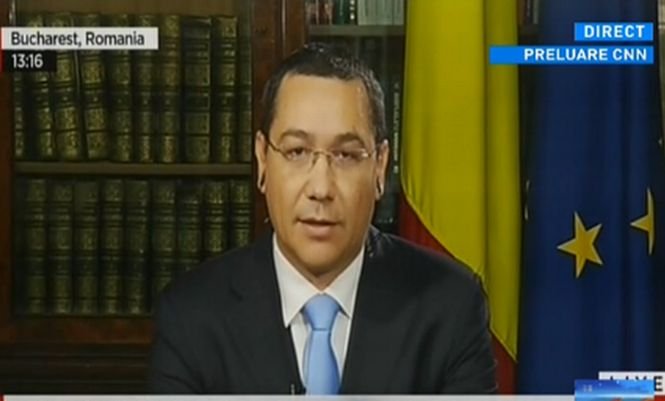 Premierul Victor Ponta, interviu pentru CNN. România trebuie să le demostreze vecinilor că succesul unei ţări este un proiect european şi pro-atlantic